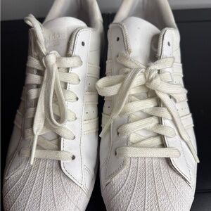 Adidas Original Superstar Men Sneakers Size 9.5 Triple All White